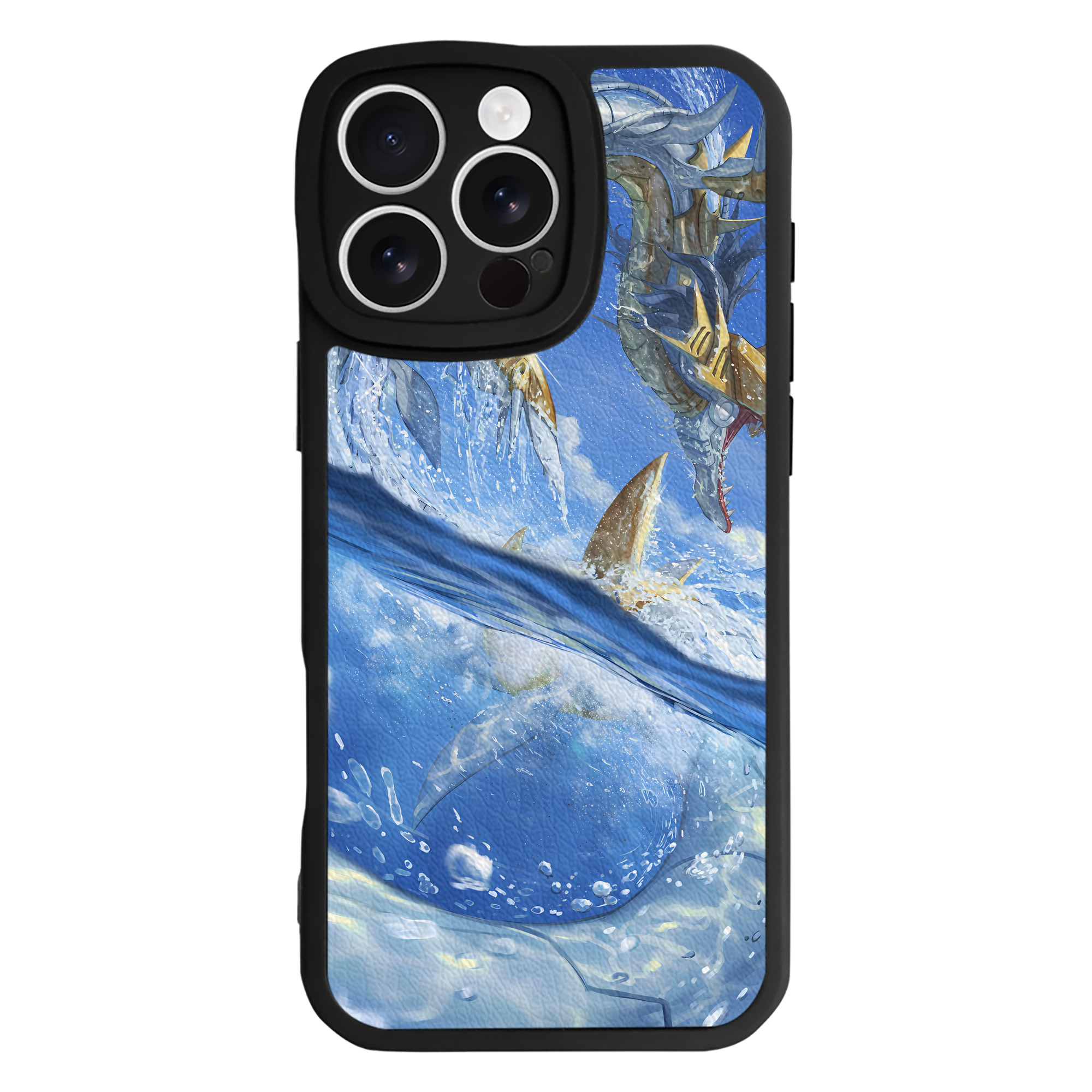 （画像用） Digimon デジタルモンスター/デジモン 【iPhone 16シリーズ対応】シリコンスマホケース（レザー調） 材質：シリコン
